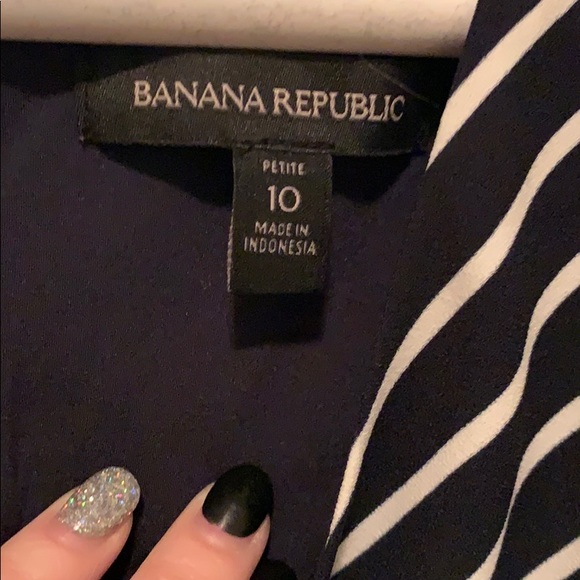 Banana Republic Blue and White Romper - Picture 3 of 5